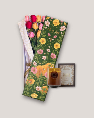 Caja mujer refugio del alma + Vela Pino Y Rosas