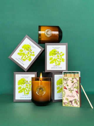 Pine and Roses Scented Candle