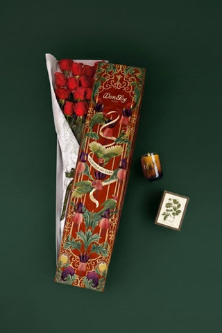 Caja el festejo del amor +  Vela